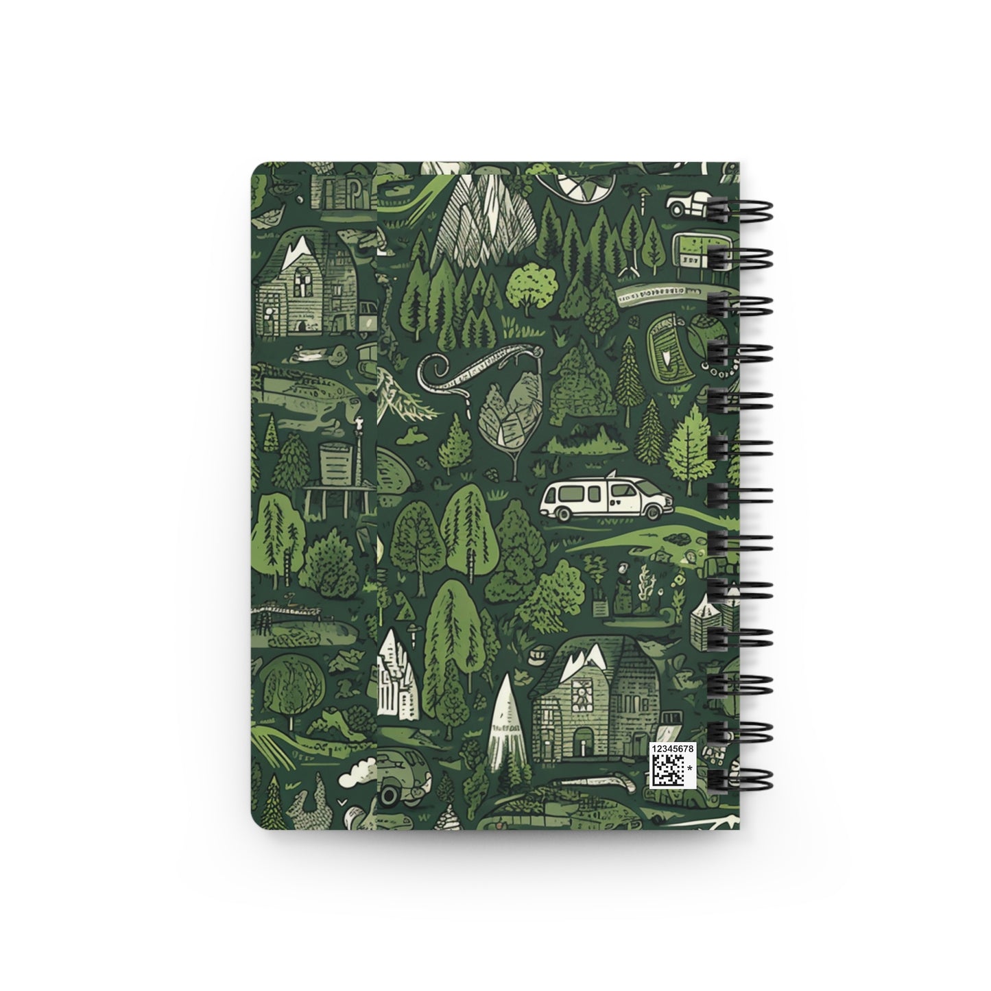 Wilderness Spiral Notebook – 5x7" Forest Adventure Journal with Lined Pages