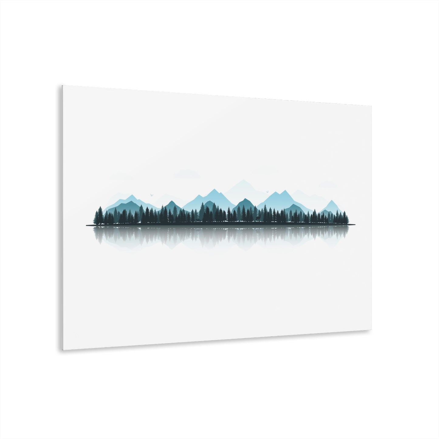 Minimalist Mountain Acrylic Wall Art – Modern Nature Decor