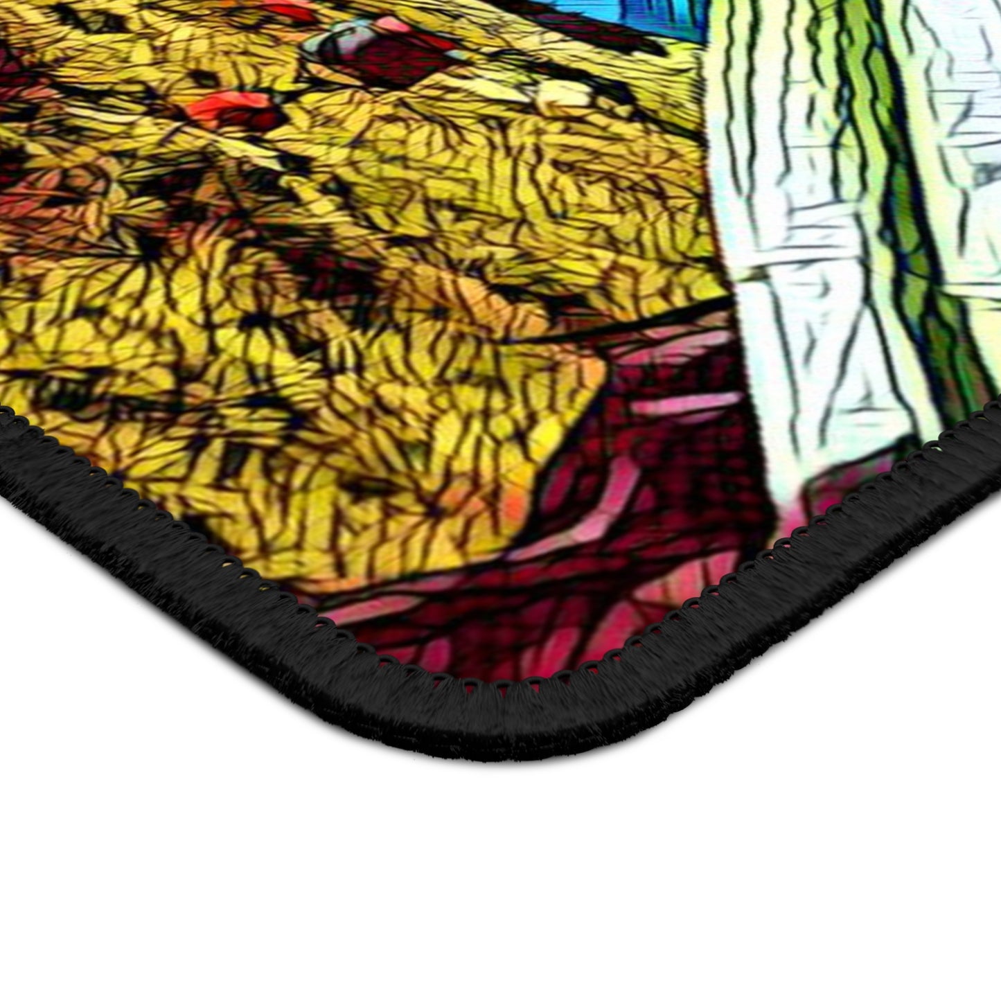 Tent View Mouse Pad – Scenic Mountain Perspective for Hikers & Dreamers
