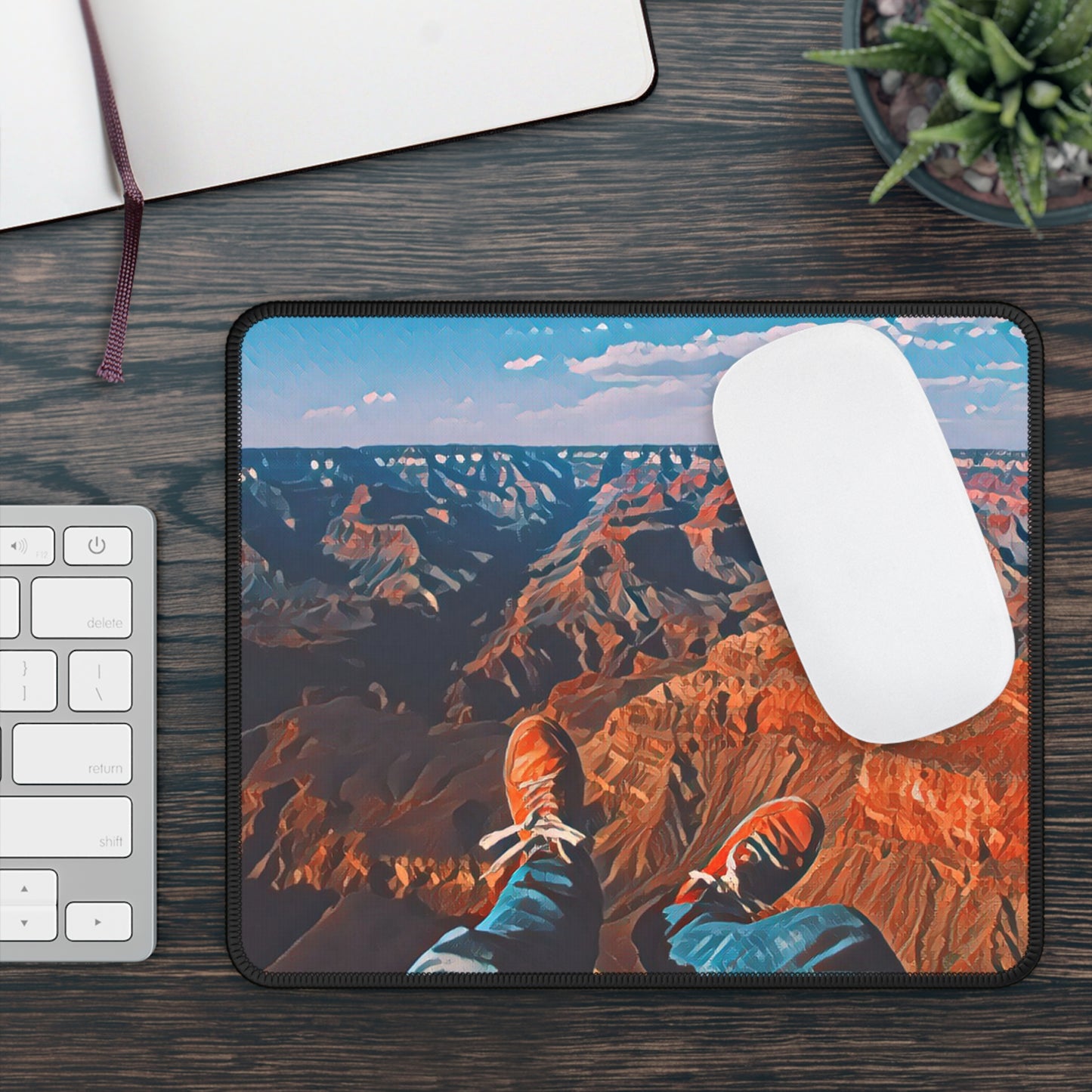 Canyon View Mouse Pad – Epic Cliffside Scene for Adventure Seekers