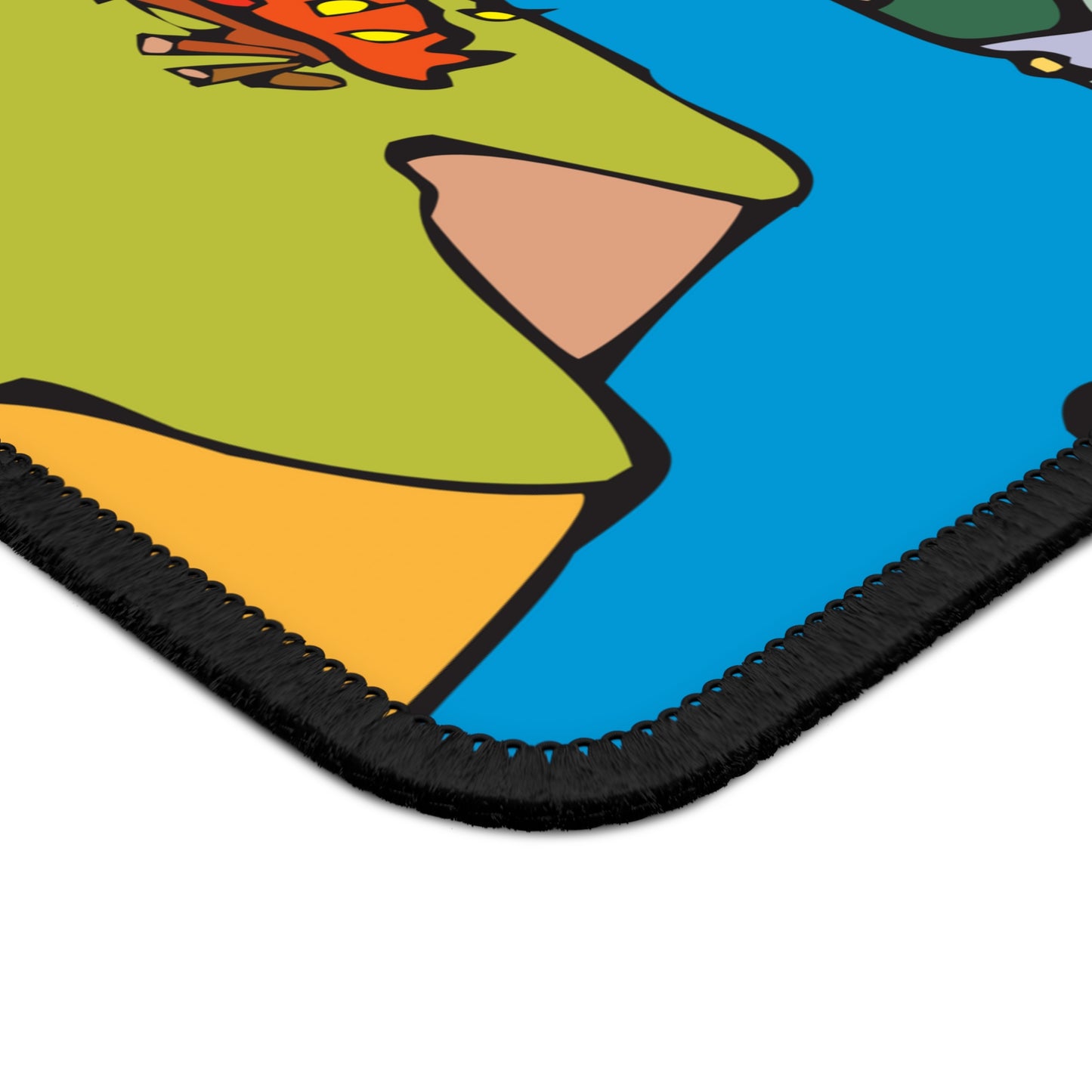 Minimalist Camp Scene Mouse Pad – Bright Nature Design for Outdoor Fans