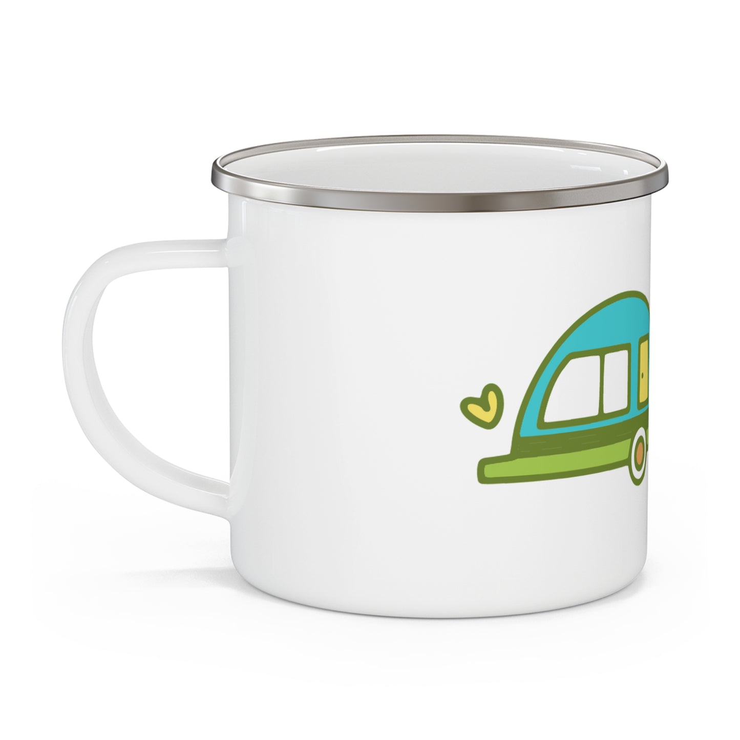 Home Is Where You Park It Enamel Mug – 12oz Stainless Steel Camping Coffee Cup