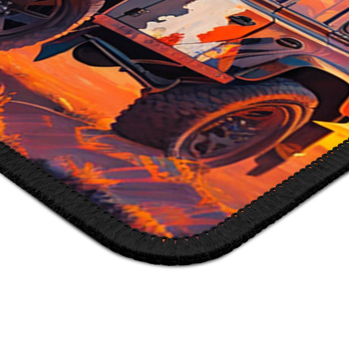 Off-Road Sunset Mouse Pad – Rugged 4x4 Adventure Desk Mat