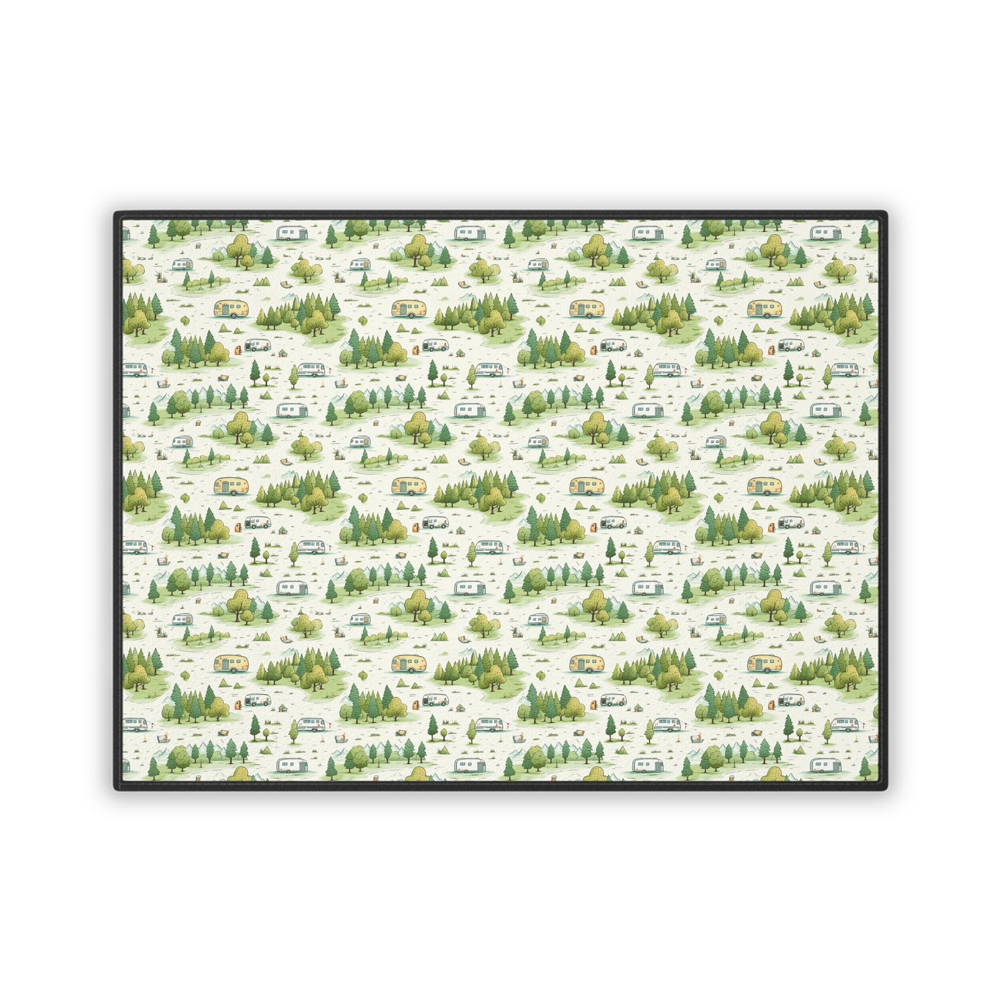 RV Camp Life Pet Mat – Non-Slip 18x24" Dog & Cat Feeding Mat