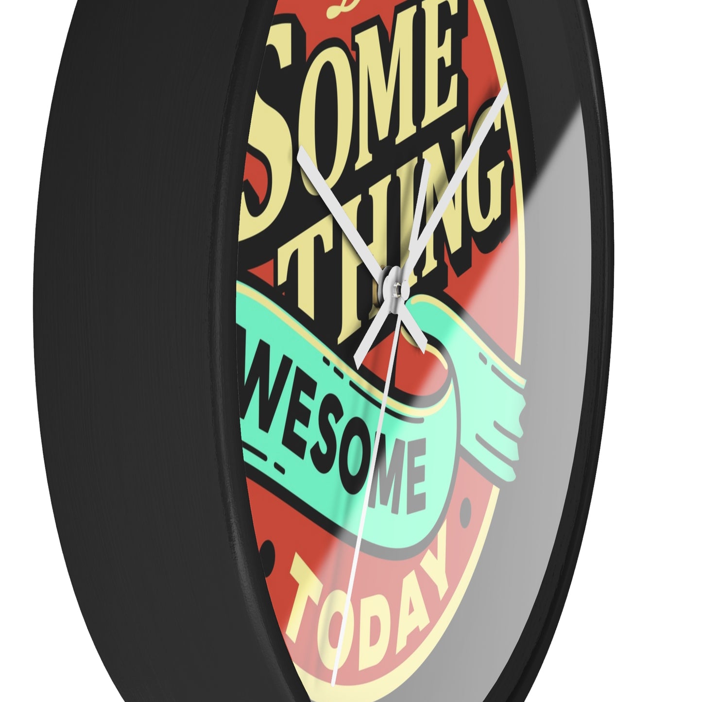 Do Something Awesome Today – Retro Adventure Wall Clock, Inspirational Quote
