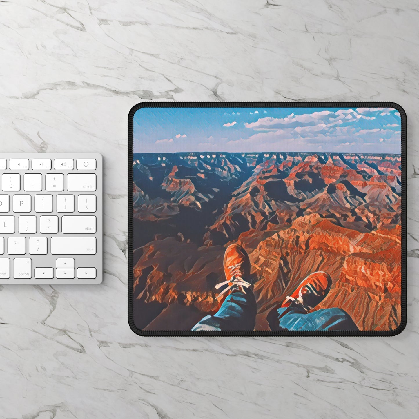 Canyon View Mouse Pad – Epic Cliffside Scene for Adventure Seekers