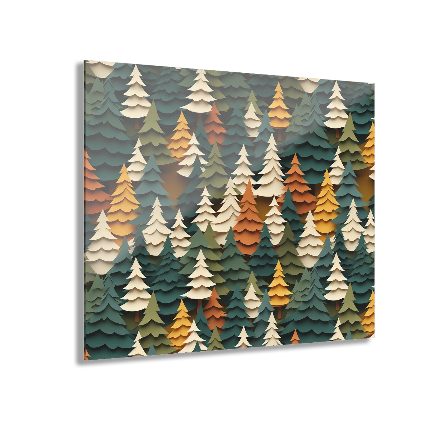 Colorful Forest Acrylic Wall Art – Nature-Inspired Decor