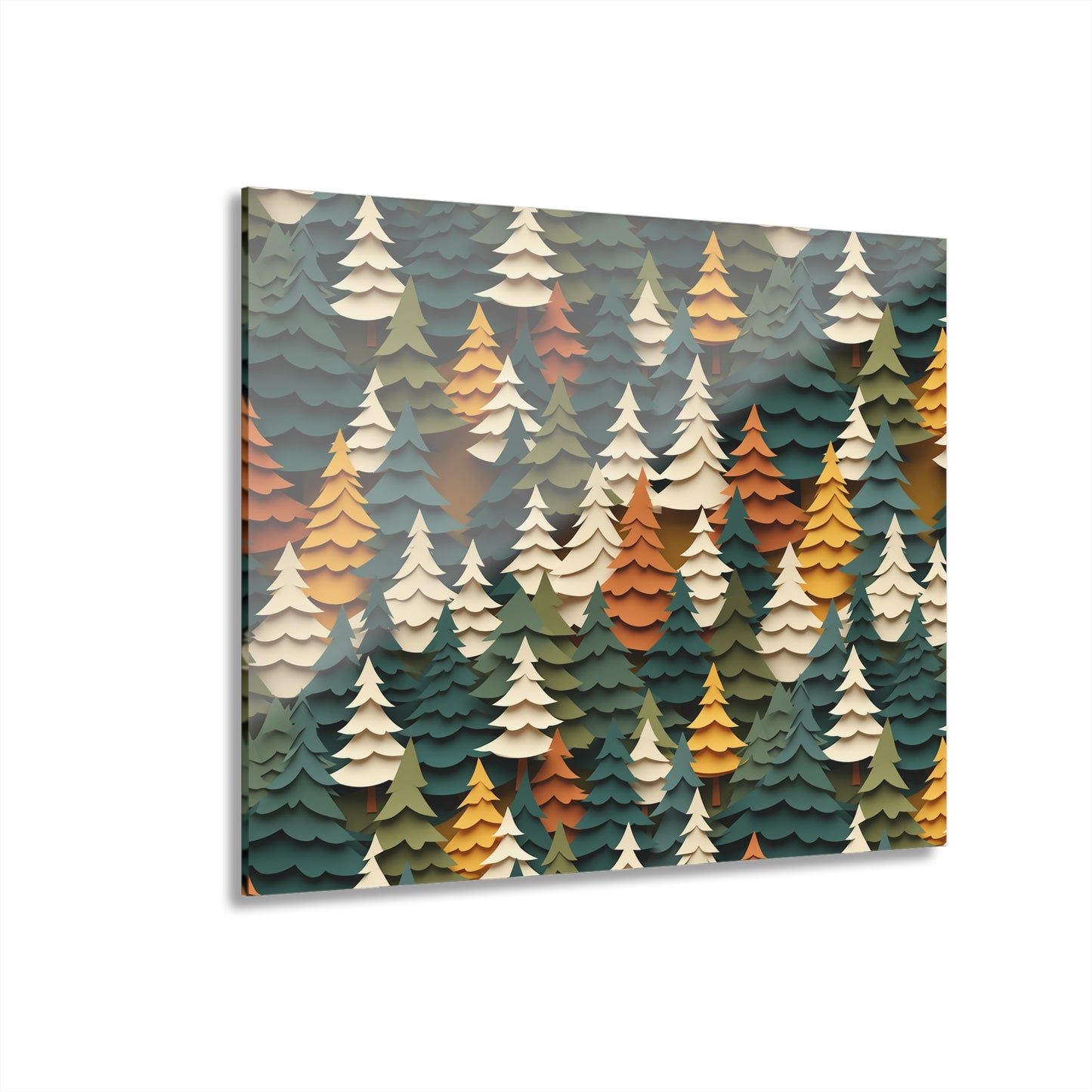 Colorful Forest Acrylic Wall Art – Nature-Inspired Decor