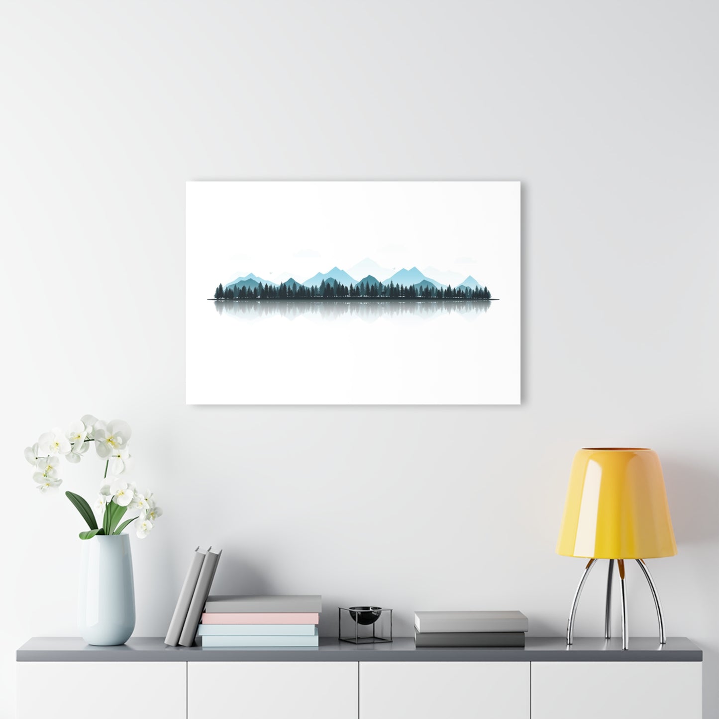 Minimalist Mountain Acrylic Wall Art – Modern Nature Decor