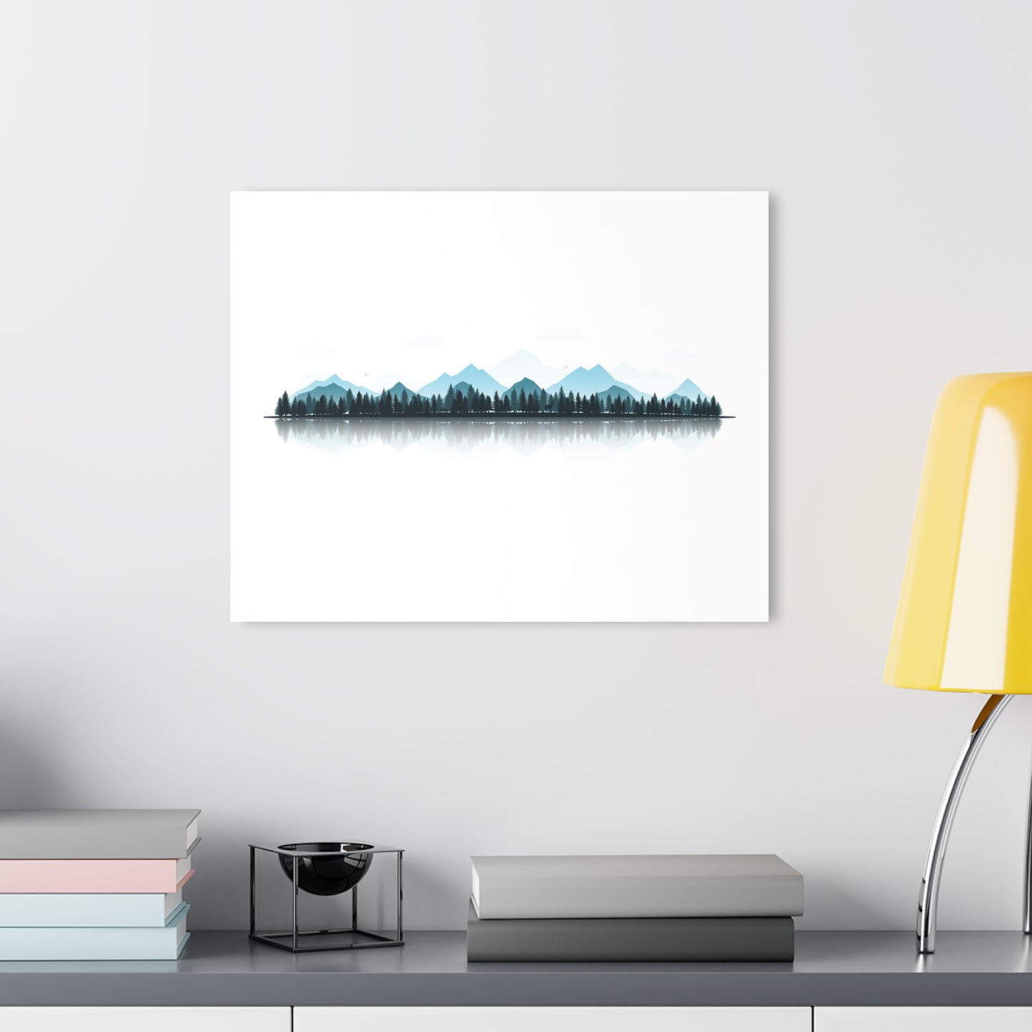 Minimalist Mountain Acrylic Wall Art – Modern Nature Decor