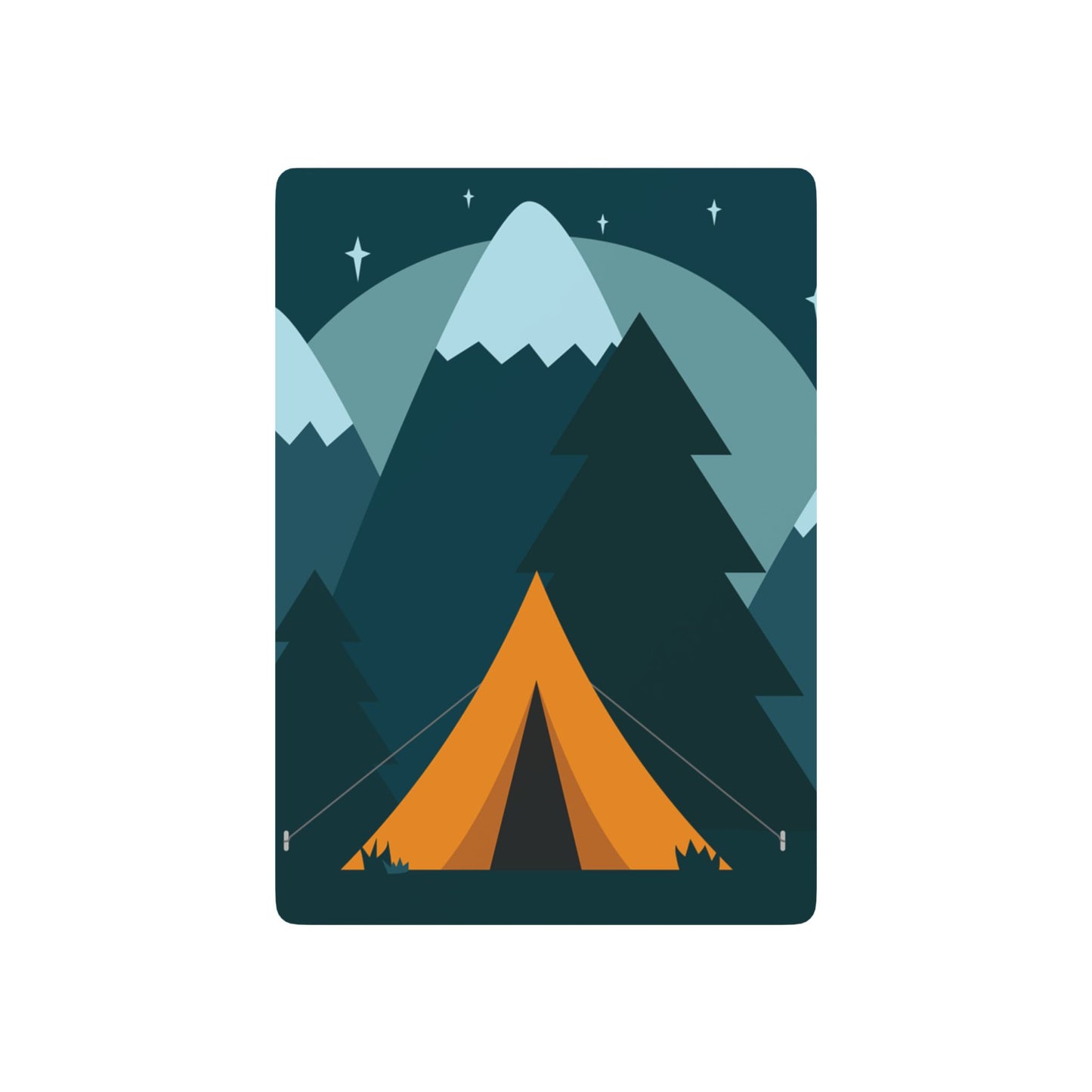 Camping Poker Cards – Night Tent Mountain Edition