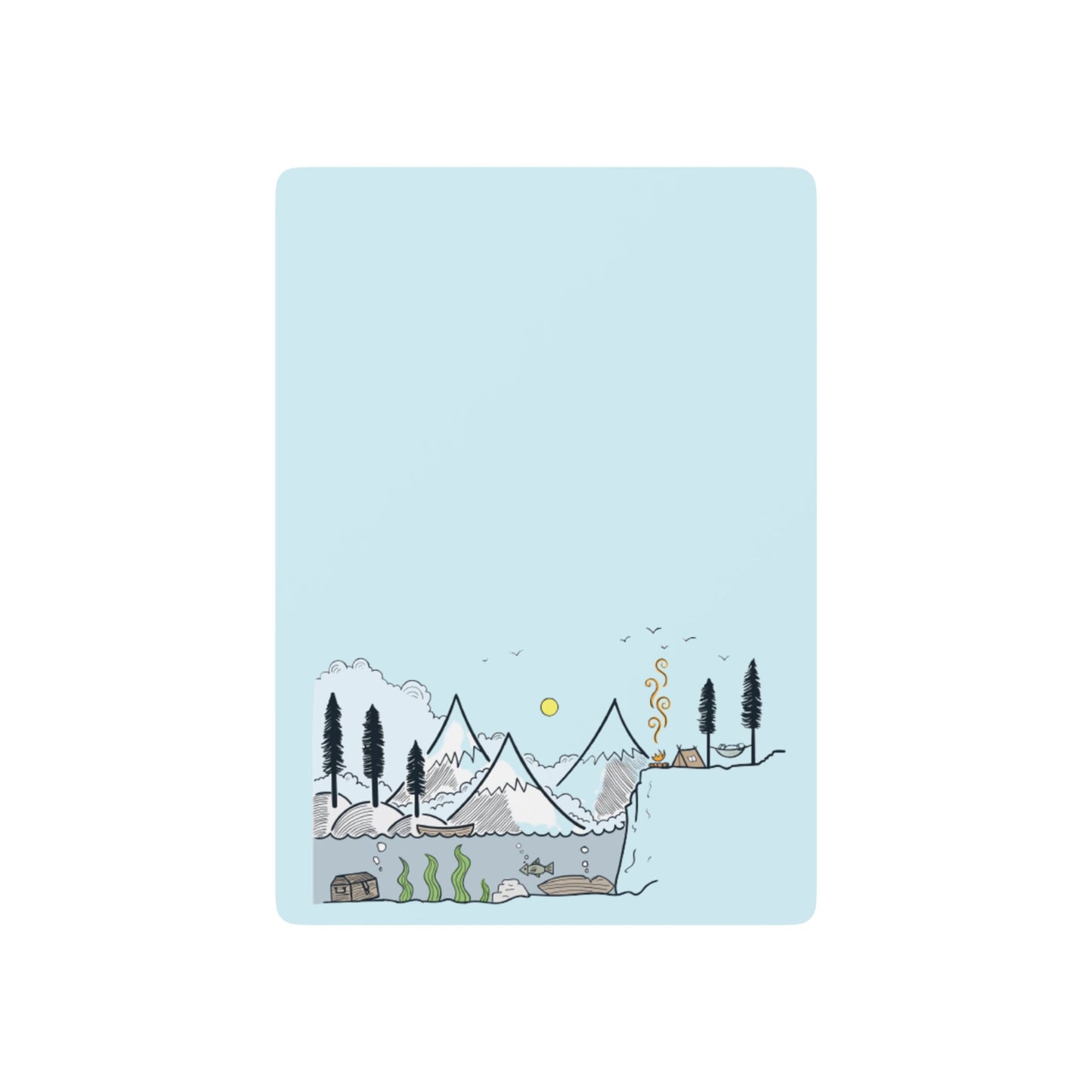 Camping Poker Cards – Serene Campsite Mountain Edition