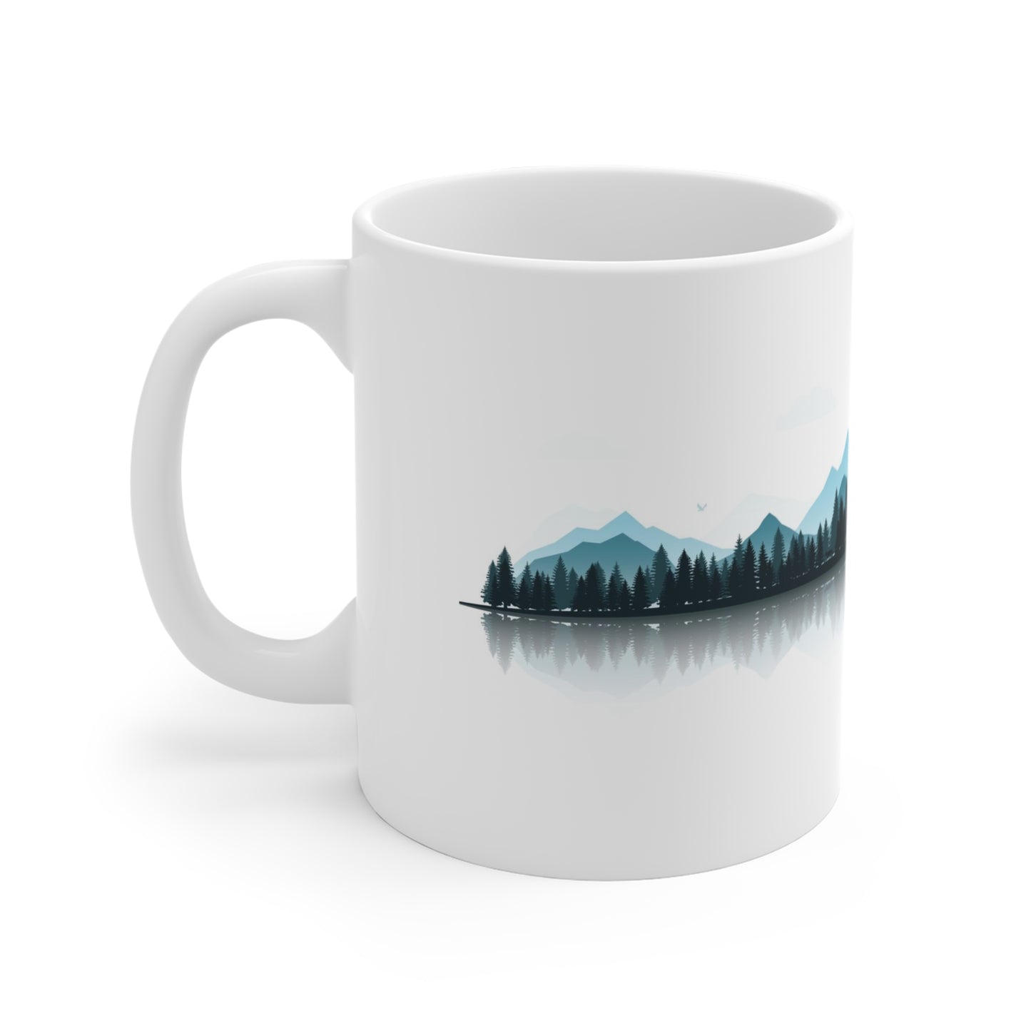 Minimalist Mountain Mug – Nature Landscape Coffee Cup