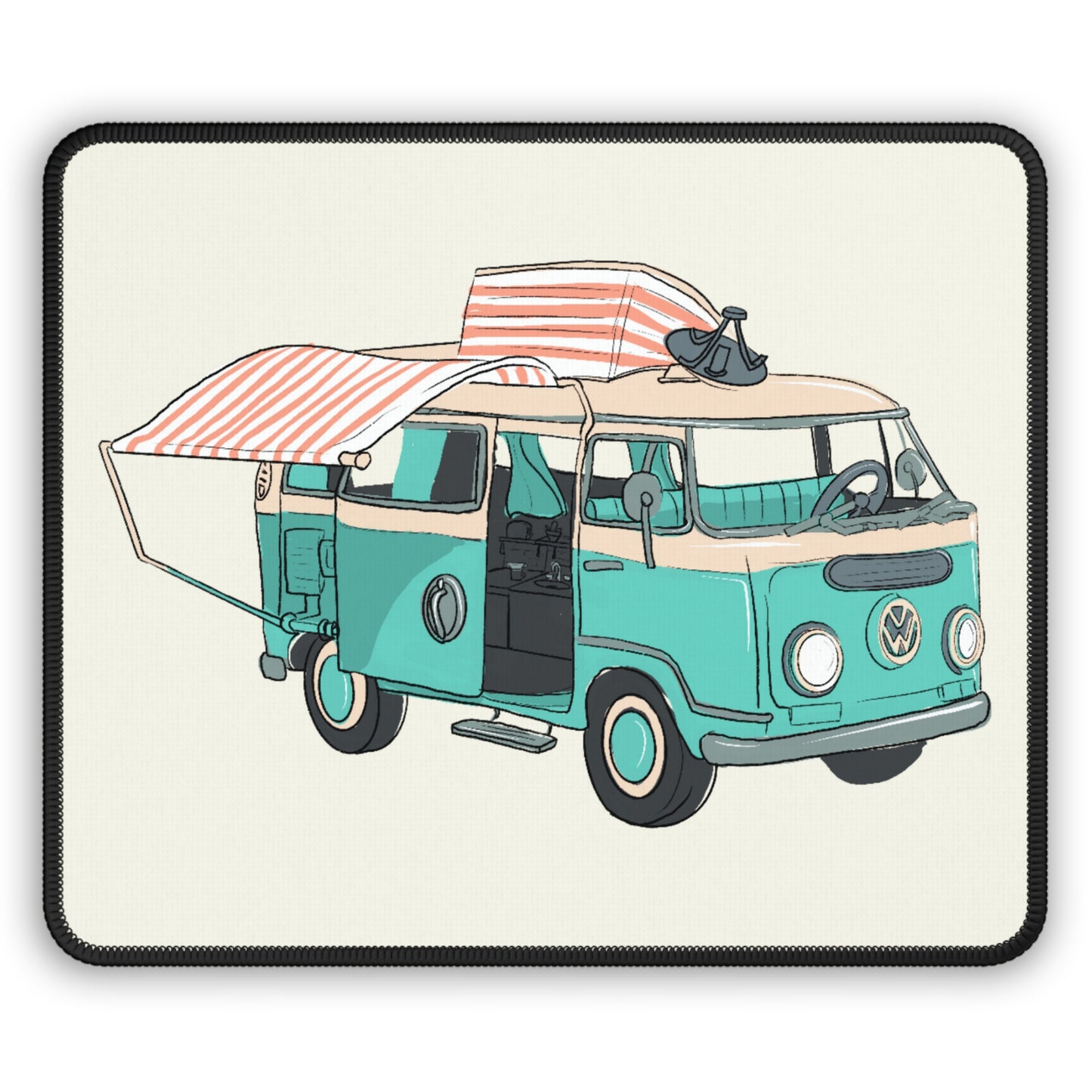Retro Camper Van Mouse Pad – Vintage Road Trip Vibes