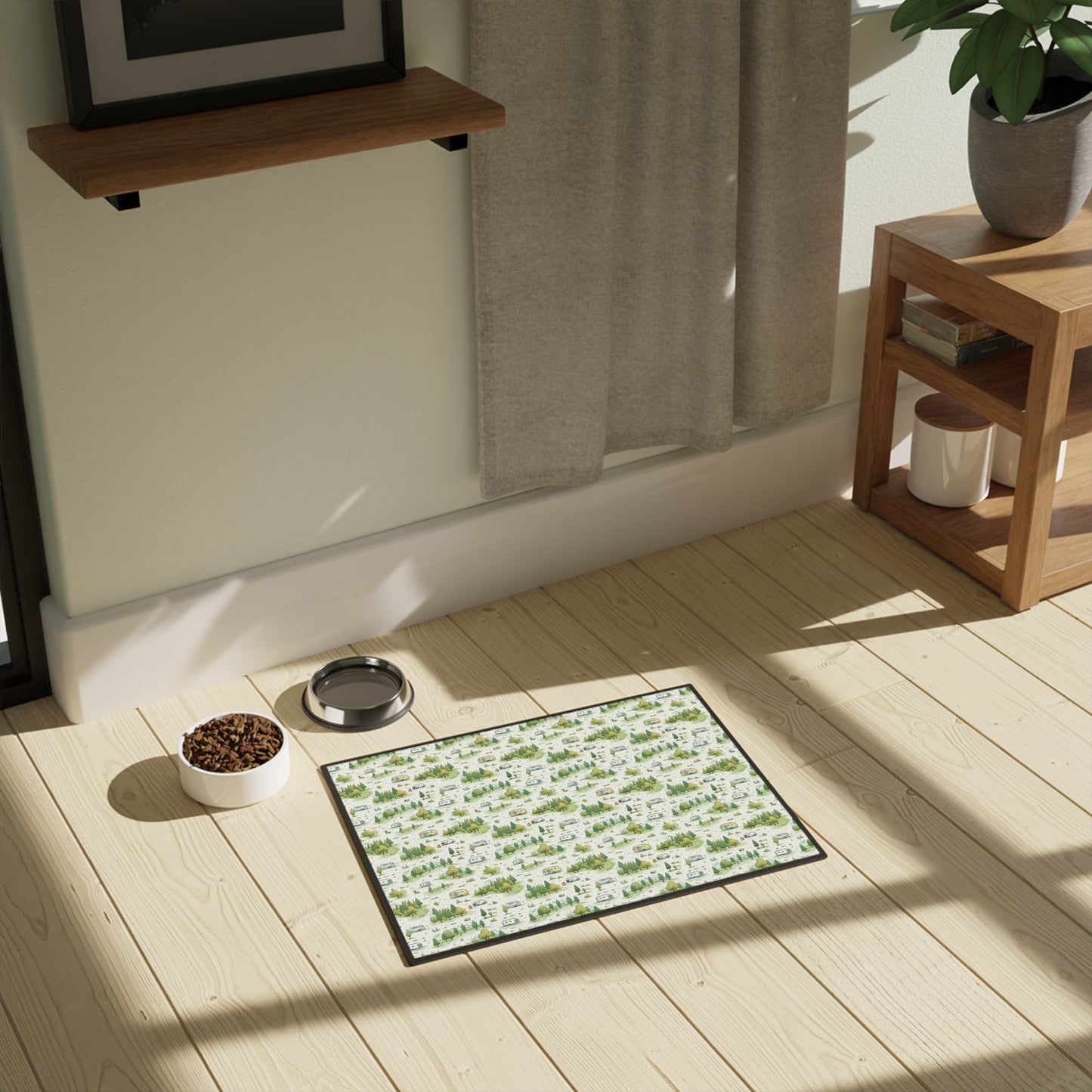 RV Camp Life Pet Mat – Non-Slip 18x24" Dog & Cat Feeding Mat