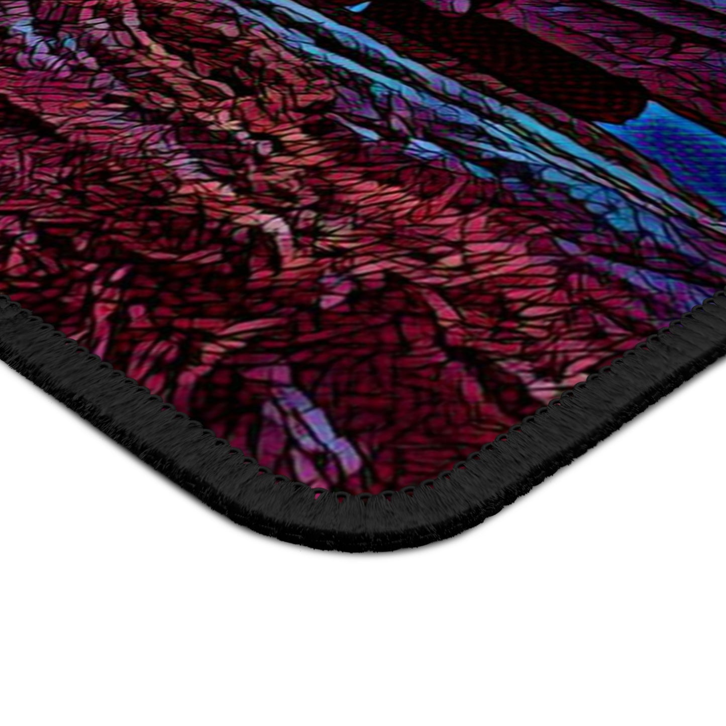 Summit Moment Mouse Pad – Sunset Tent & Mountain View for Hikers