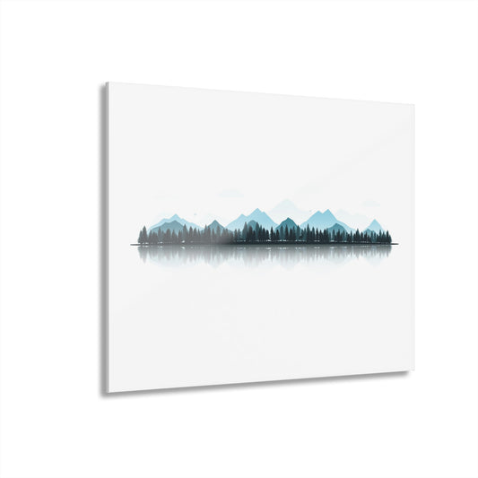 Minimalist Mountain Acrylic Wall Art – Modern Nature Decor