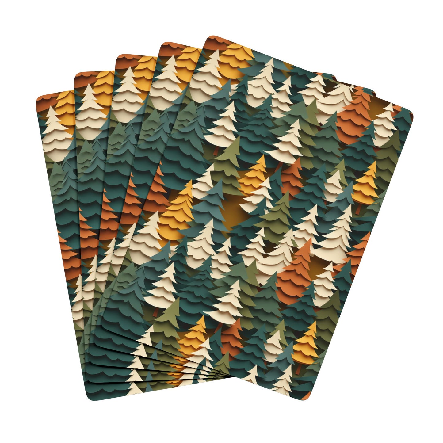 Nature Poker Cards – Colorful Trees Edition