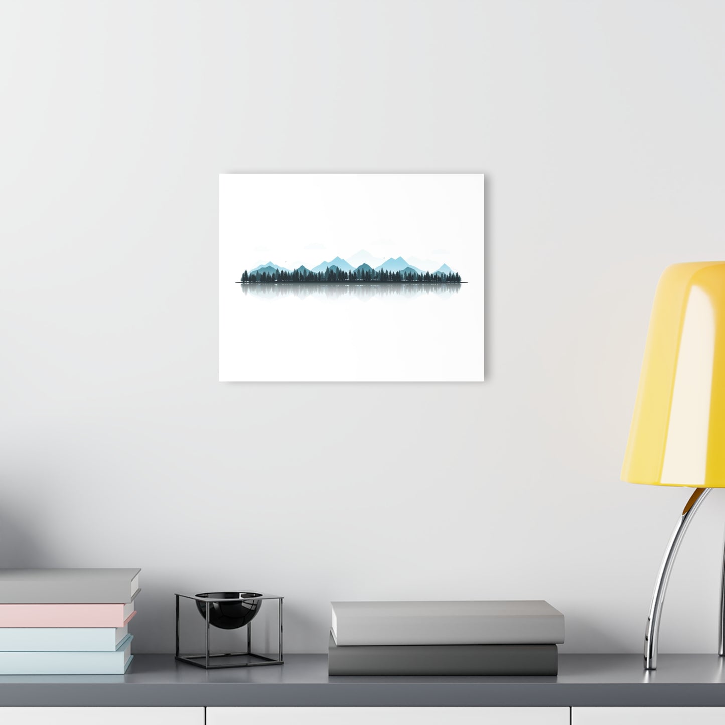 Minimalist Mountain Acrylic Wall Art – Modern Nature Decor