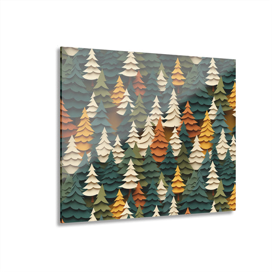 Colorful Forest Acrylic Wall Art – Nature-Inspired Decor