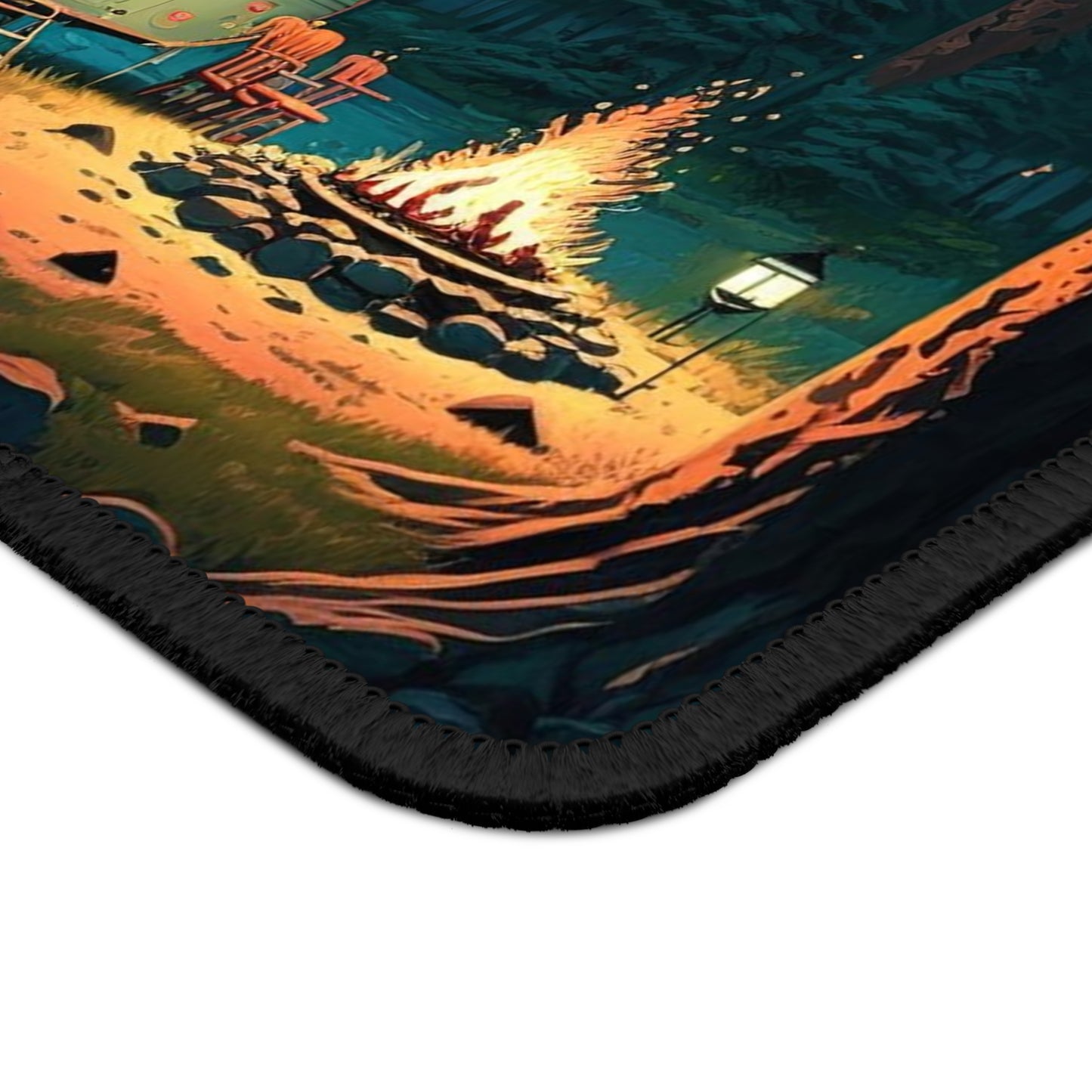 Forest Camper Mouse Pad – Cozy RV Scene for Van Life & Nature Fans