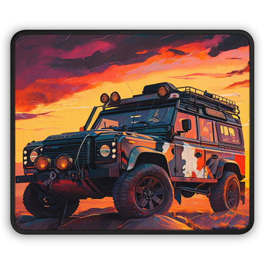 Off-Road Sunset Mouse Pad – Rugged 4x4 Adventure Desk Mat