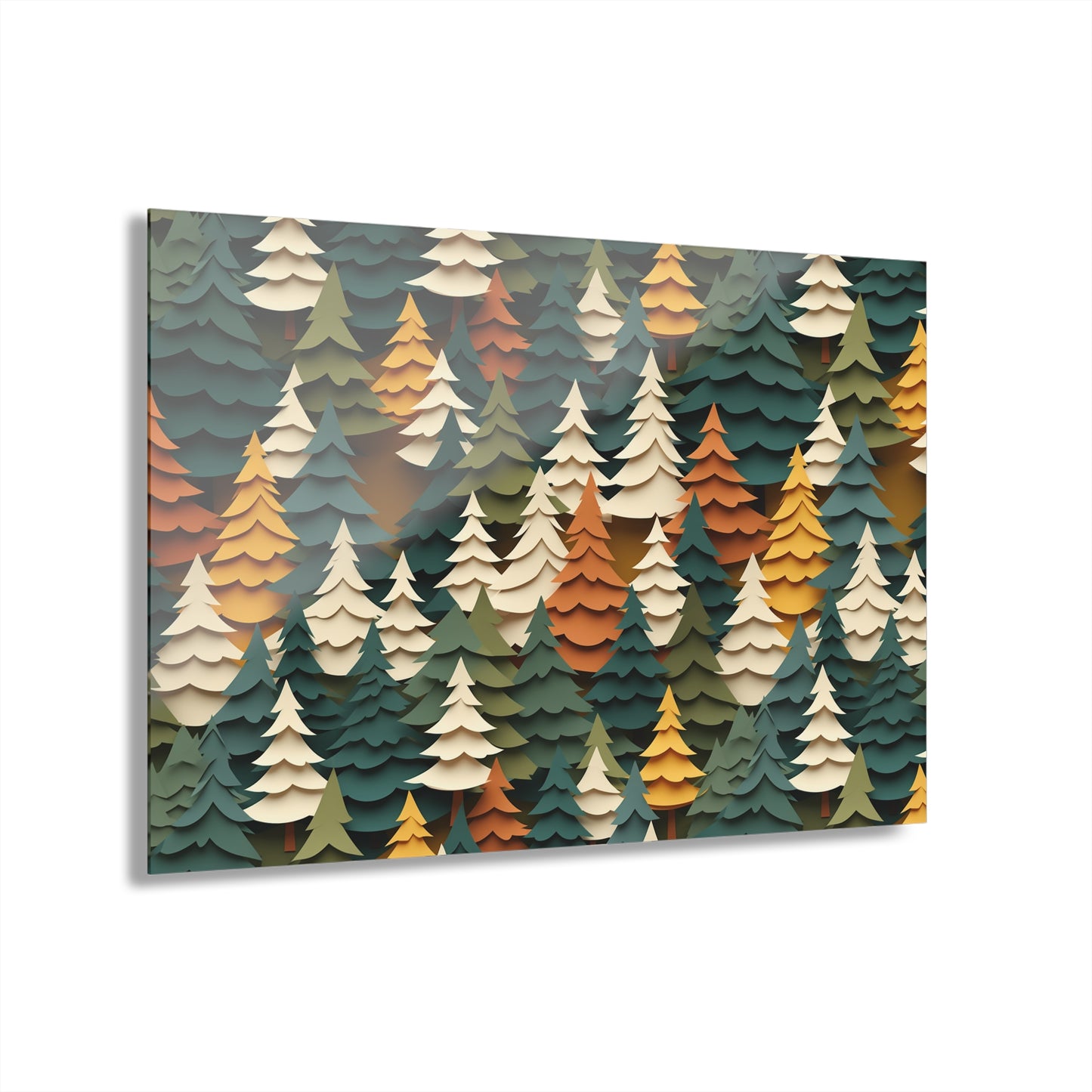 Colorful Forest Acrylic Wall Art – Nature-Inspired Decor
