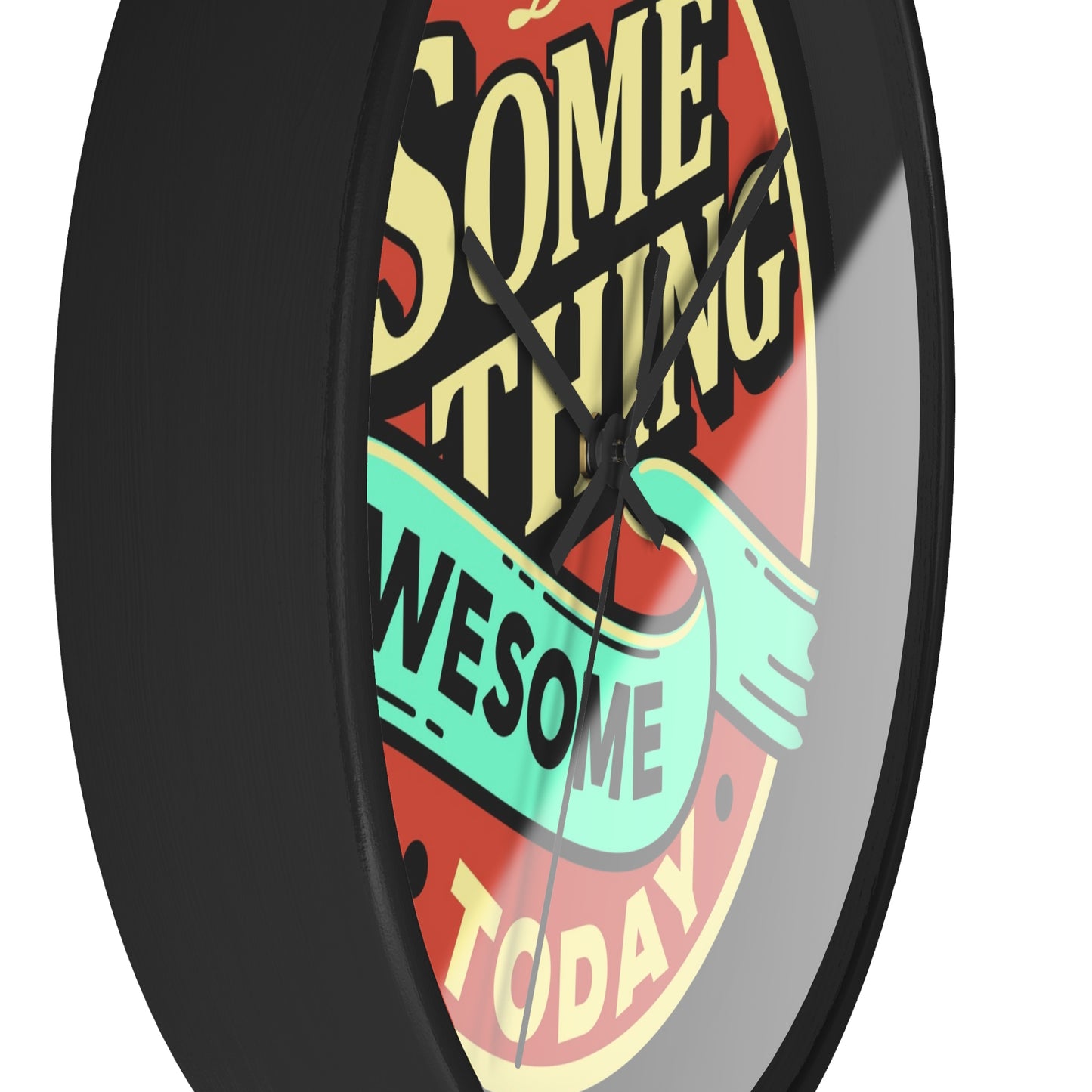 Do Something Awesome Today – Retro Adventure Wall Clock, Inspirational Quote